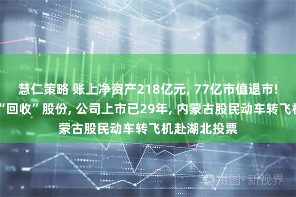 慧仁策略 账上净资产218亿元, 77亿市值退市! 大股东低价“回收”股份, 公司上市已29年, 内蒙古股民动车转飞机赴湖北投票
