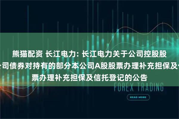 熊猫配资 长江电力: 长江电力关于公司控股股东发行可交换公司债券对持有的部分本公司A股股票办理补充担保及信托登记的公告